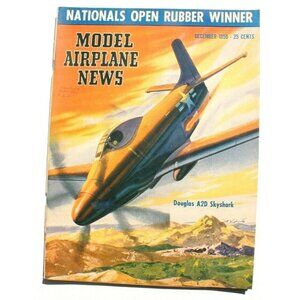 Vtg December 1950 Model Airplane News Aviation Magazine - Douglas A2D Skyshark